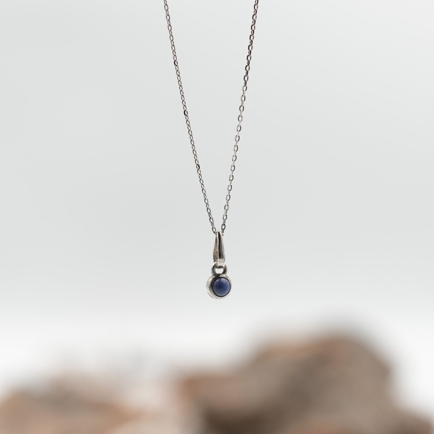 Lapis Minimalist Gümüş Kolye