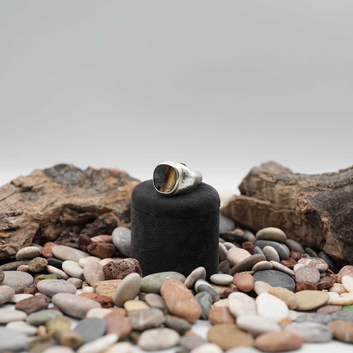 Tourmaline Authentic Handmade Silver Ring - Unisex