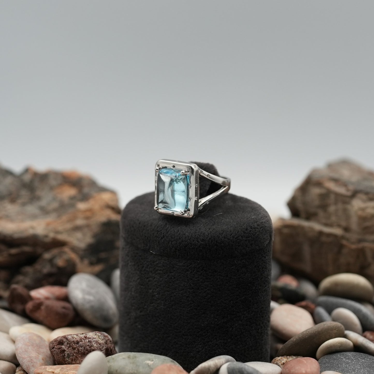 Topaz Minimal Vintage Yüzük