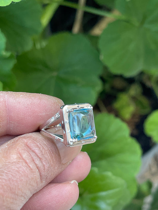 Topaz Minimal Vintage Yüzük