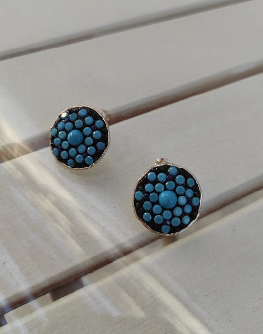 Mavi Firuze EtnikModern Küpe