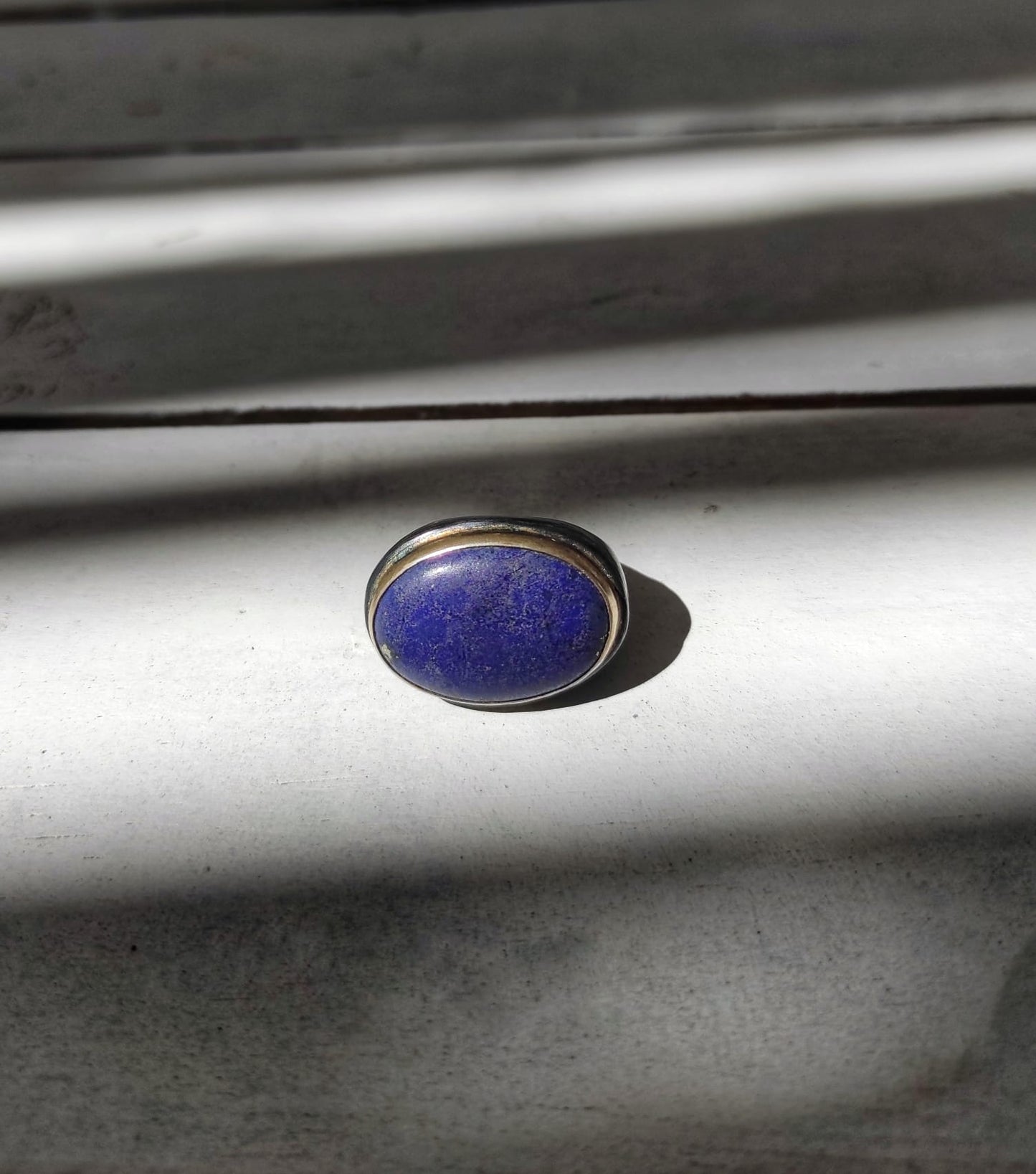 Lapis Taşlı Otantik El işi Gümüş Yüzük