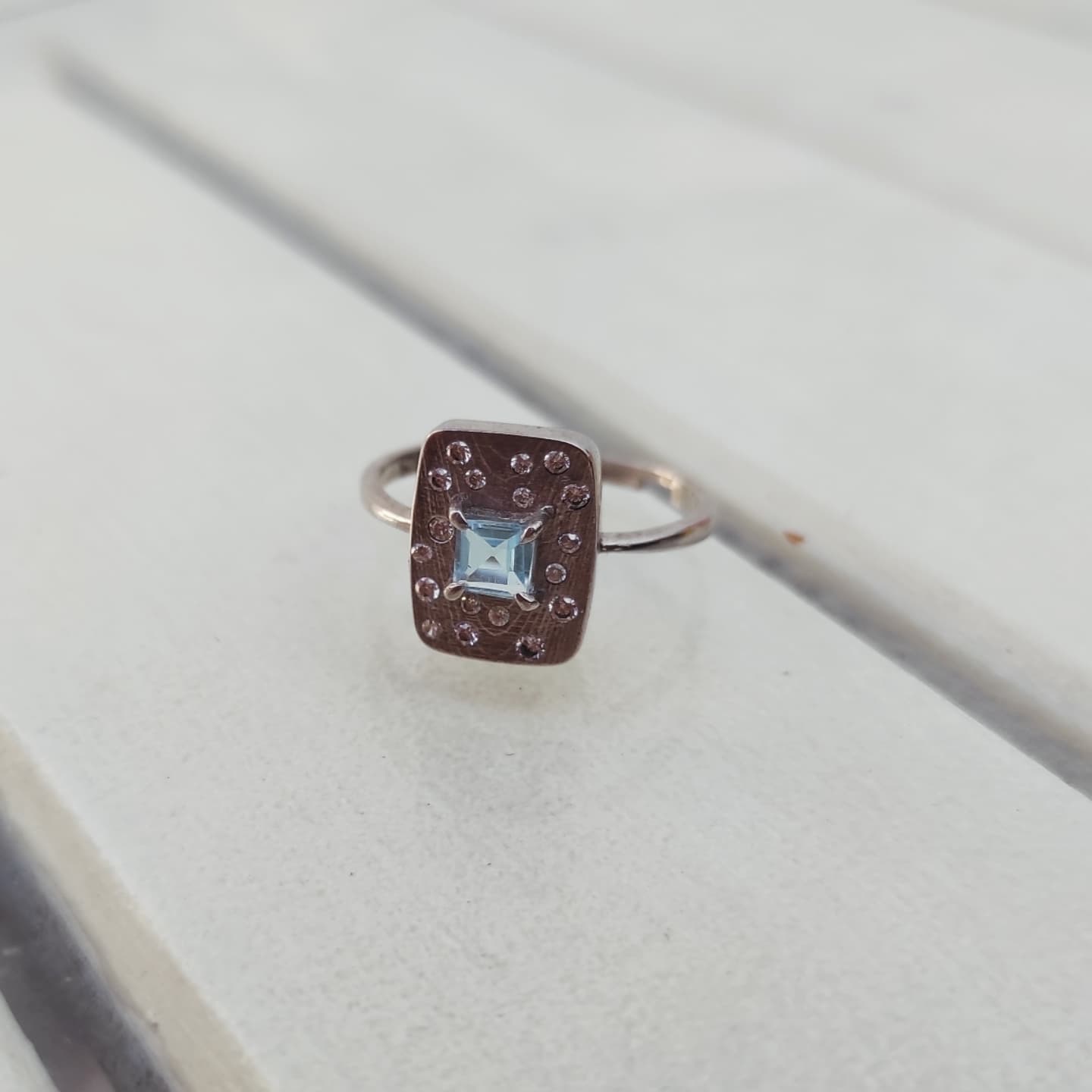 Topaz Gümüş Yüzük-Minimalist Trending