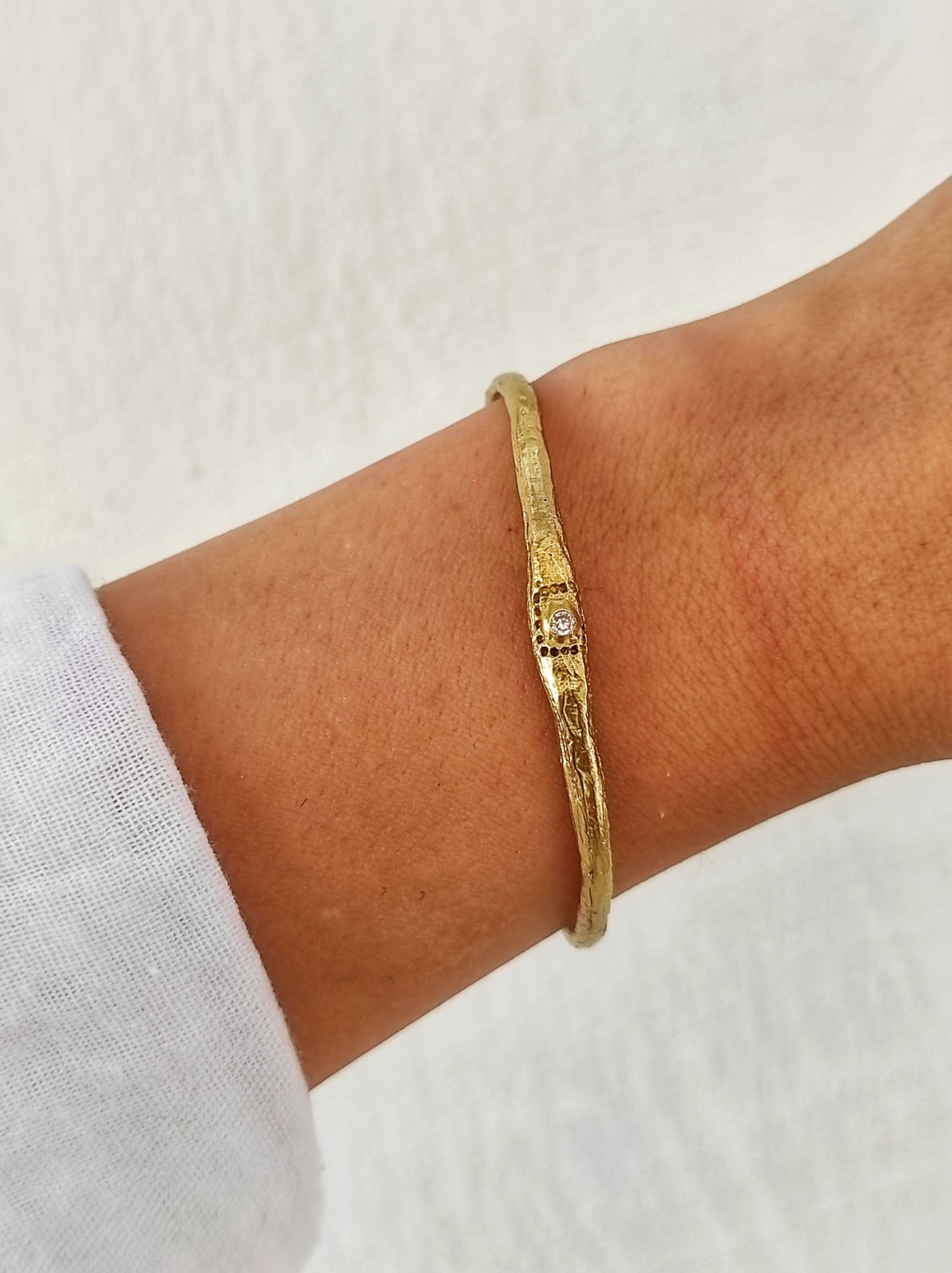 Vintage/Antik Zirkon Taşlı Bilezik-Üniseks