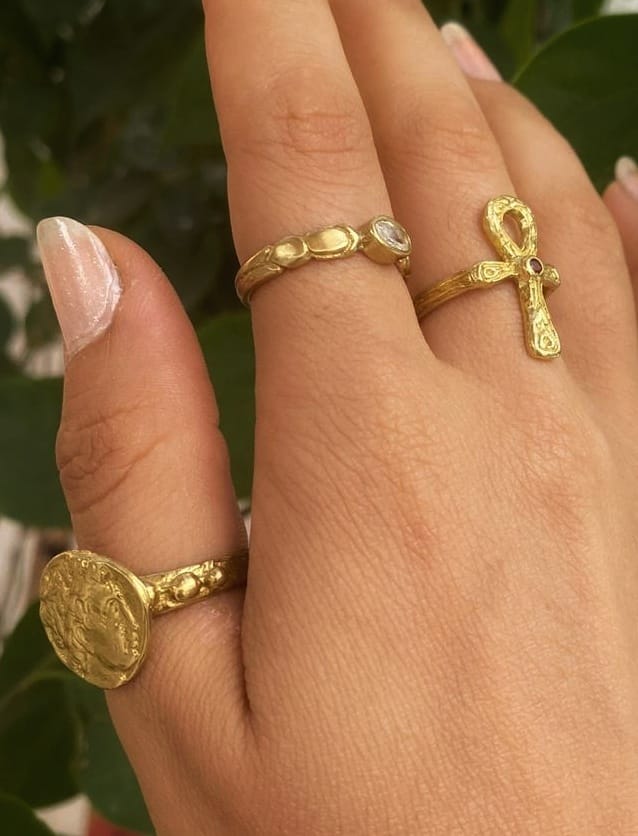 Vintage Ankh Yüzük